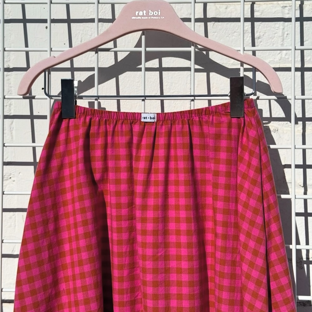 Rat Boi Pink Plaid Dream Skirt